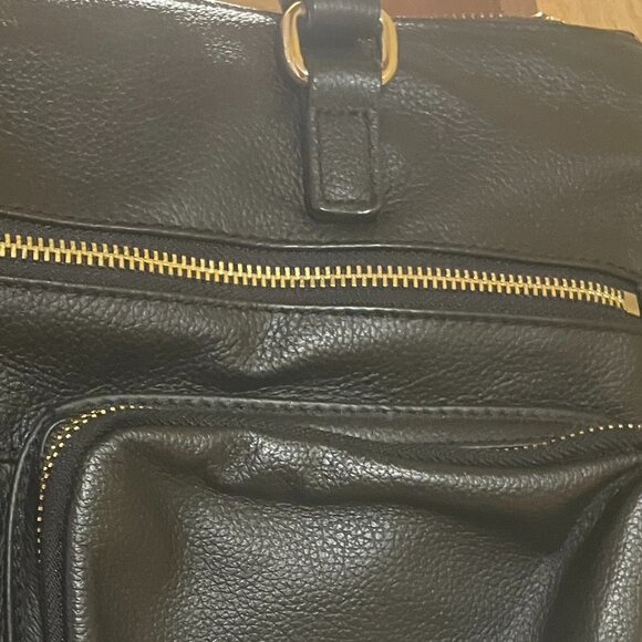 DANIER BLACK LEATHER LARGE BRIEFCASE LAPTOP BAG - Picture 3 of 10